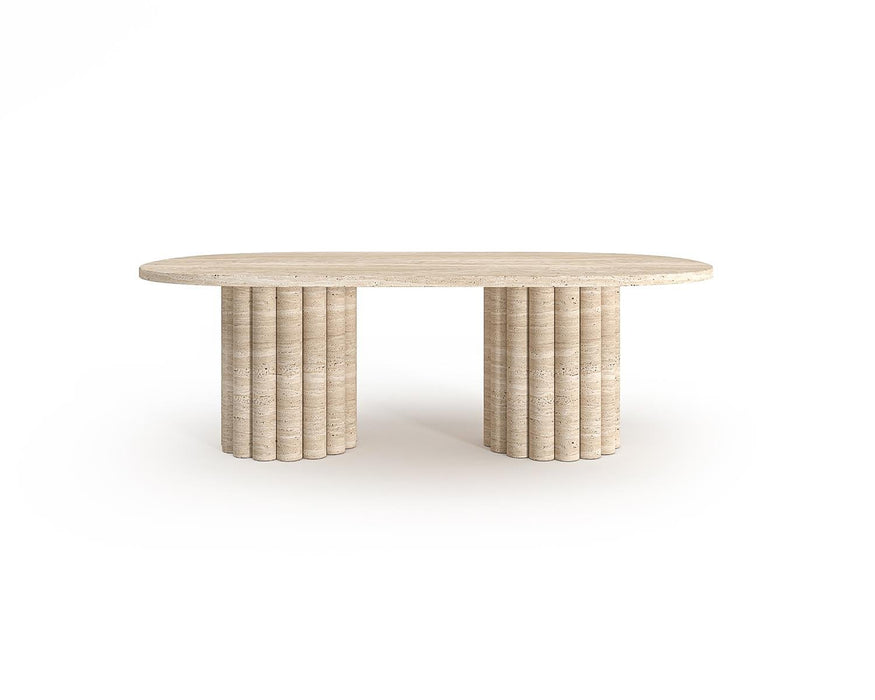 Kaitlyn Travertin Couchtisch 80x120cm